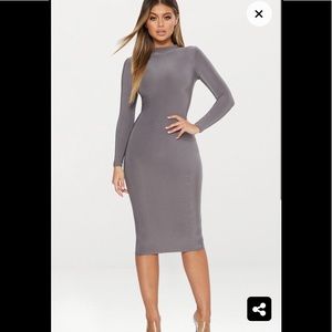 Pretty Little Thing Grey Skin Dress
